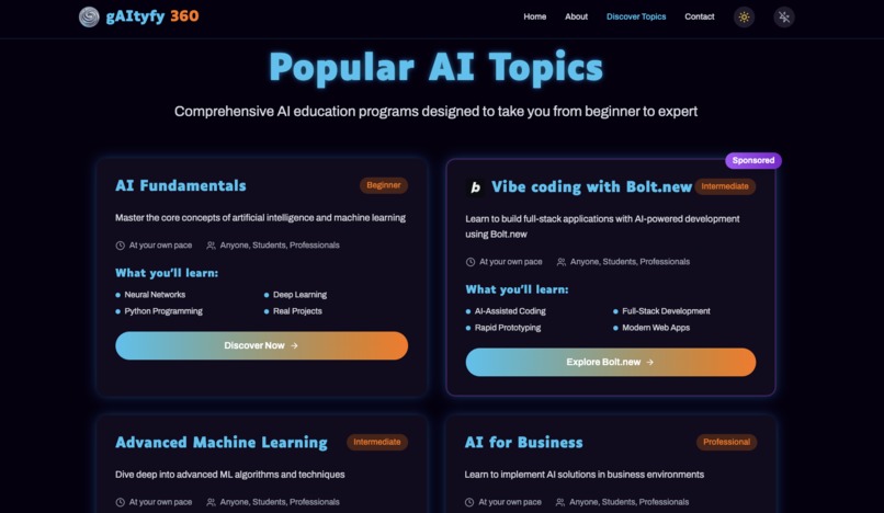 gAItyfy 360 Website – screenshot 5