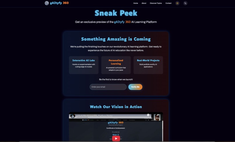 gAItyfy 360 Website – screenshot 6