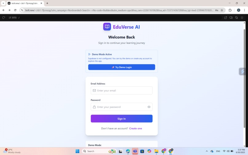 EduVerse AI–Your Personalized AITeacher for Smarter Learning – screenshot 3