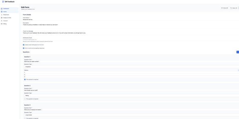 FeedbaQR – screenshot 1