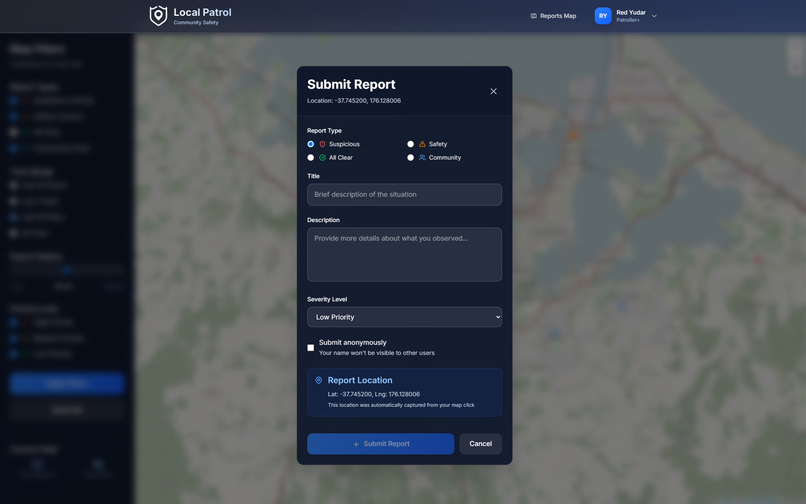 Local Patrol | Community Report Platform – screenshot 3