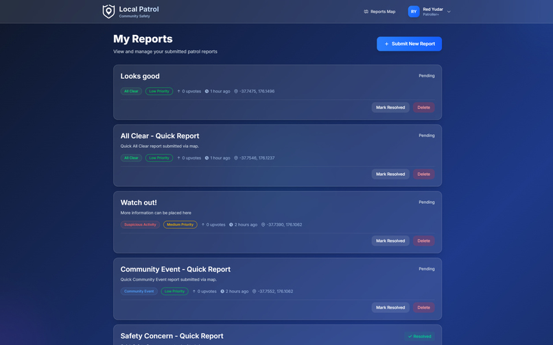 Local Patrol | Community Report Platform – screenshot 5