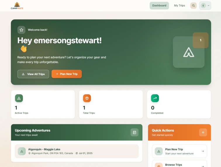 CampMate – screenshot 2