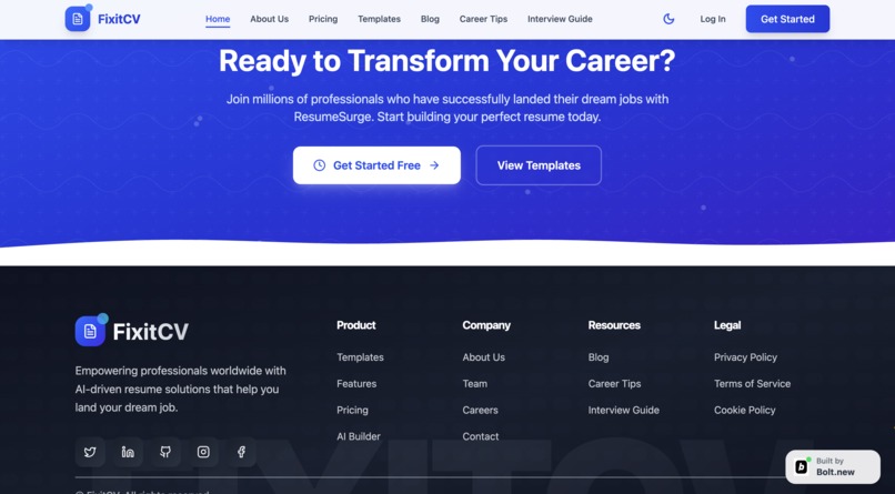 FixitCV-Build Your Perfect Professional Resume – screenshot 4
