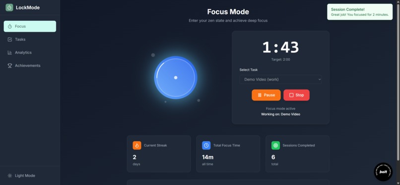 LockMode Zen - Productivity App of the Zen – screenshot 1