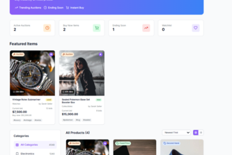 BidBazaar — Modern Auction Marketplace Platform