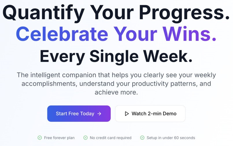 What did you get done this week? – screenshot 1