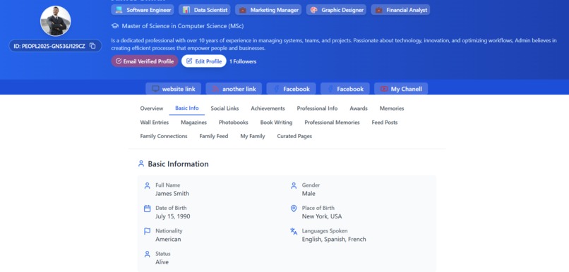 PeoplID - Your Digital Legacy Hub – screenshot 10