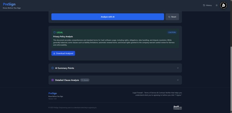PreSign – screenshot 4
