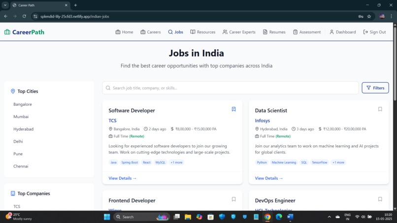 Career Path – screenshot 3
