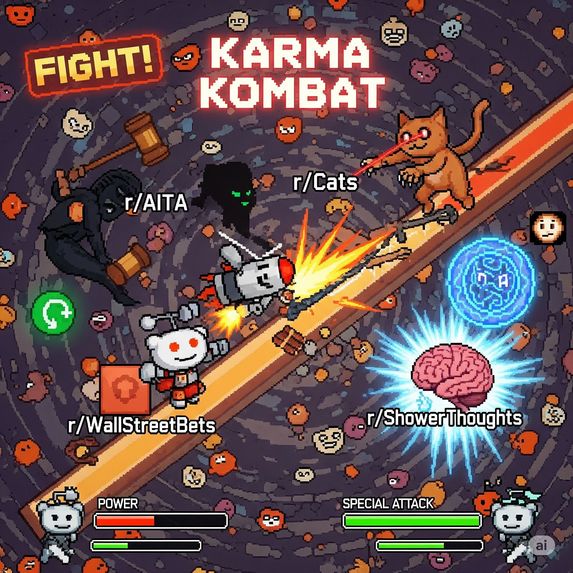 KARMA KOMBAT: SUBREDDIT SMACKDOWN - Battle Arena – screenshot 1