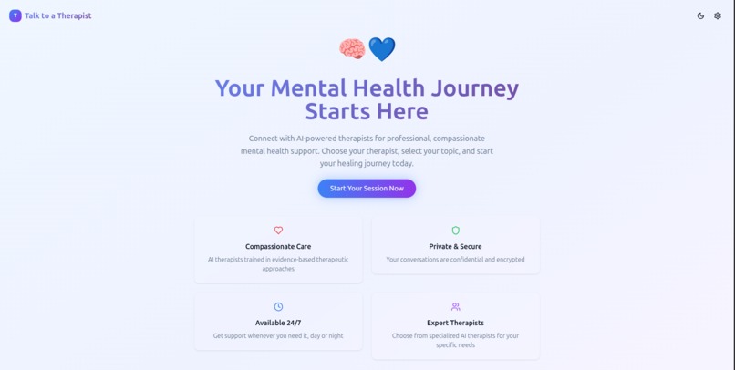 talk to a therapist – screenshot 1