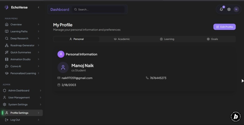 EchoVerse – screenshot 4