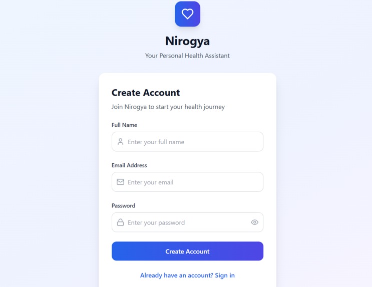 Nirogya-AI Health Assistant – screenshot 2