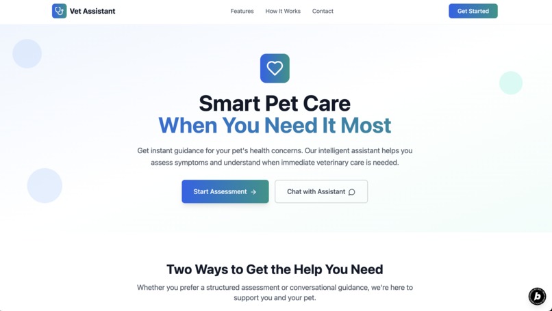 Vet Triage Assistant – screenshot 1