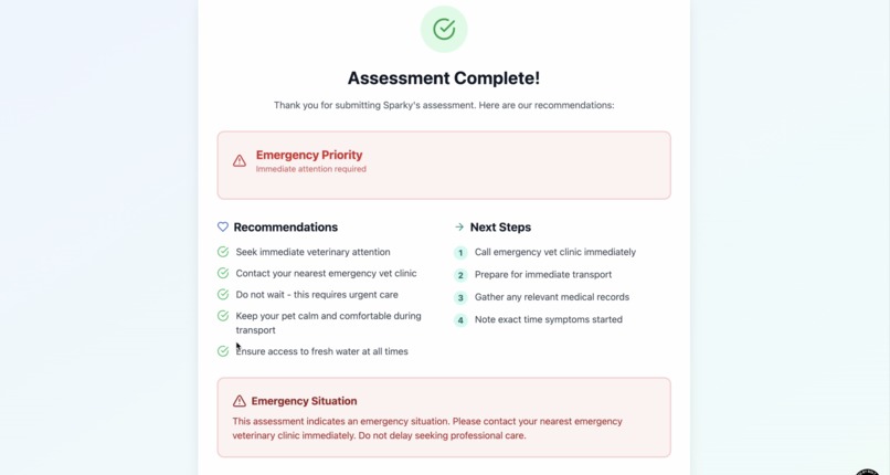 Vet Triage Assistant – screenshot 5