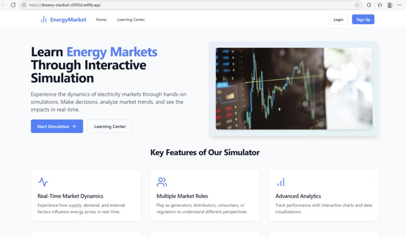 EnergyMarket – screenshot 1