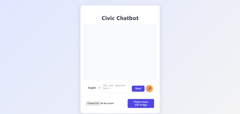 Civic Chatbot for Public Safety – screenshot 8
