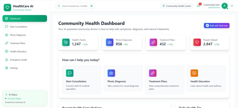 HealthCare AI – Community Doctor – screenshot 1