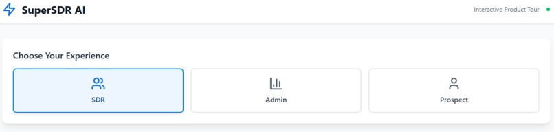 AI-Powered Super SDR Platform Interactive Tour – screenshot 1