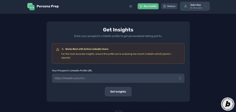PersonaPrep - AI based Sales Assistant – screenshot 5