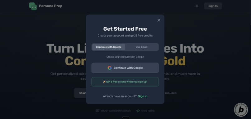 PersonaPrep - AI based Sales Assistant – screenshot 8