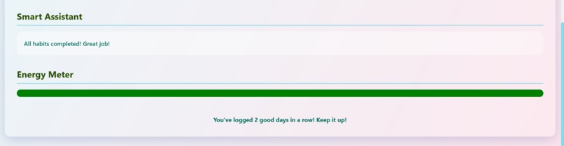 Healthy Habits Tracker – screenshot 1