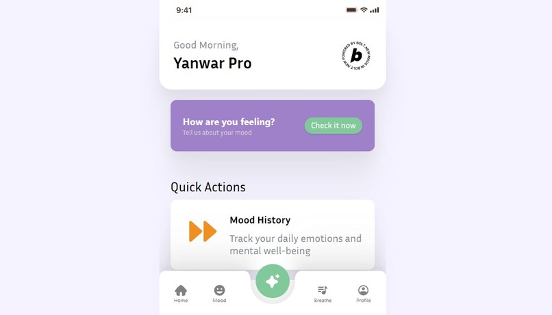 mindfulmeBolt – screenshot 2