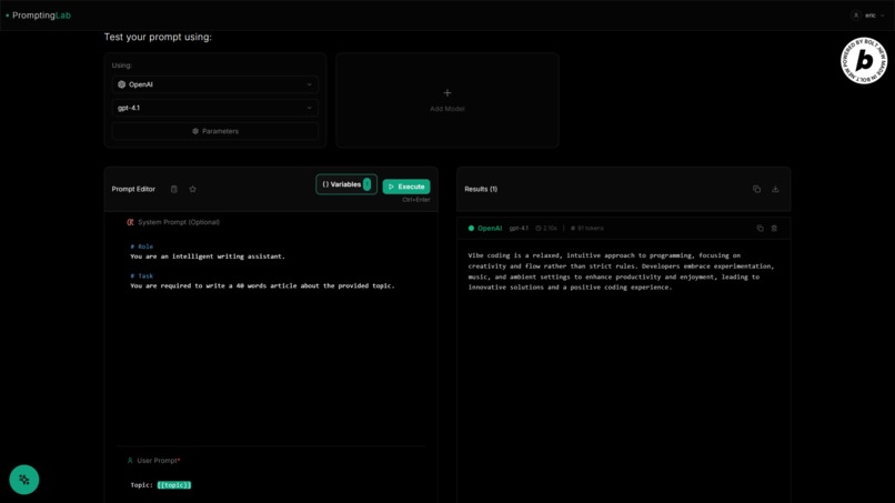 PromptingLab – screenshot 1