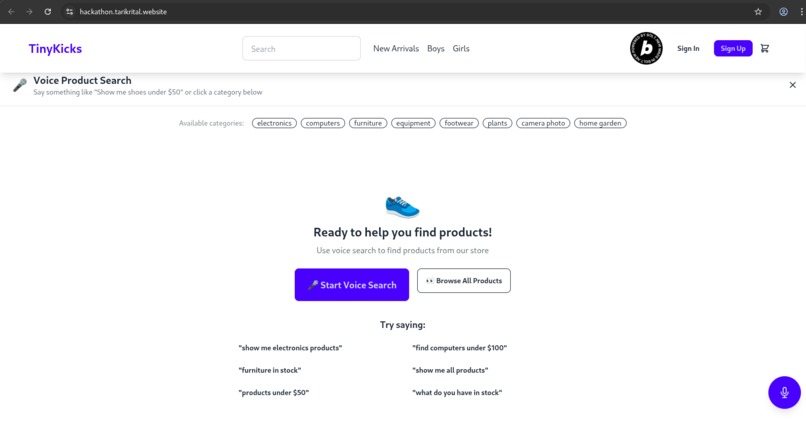 AI Voice Store: Hands-Free Shopping with Bolt – screenshot 2
