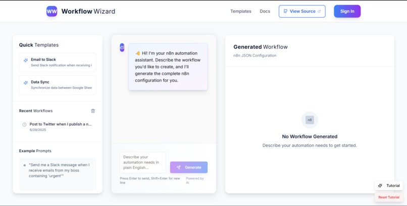 WorkflowWizard – screenshot 1
