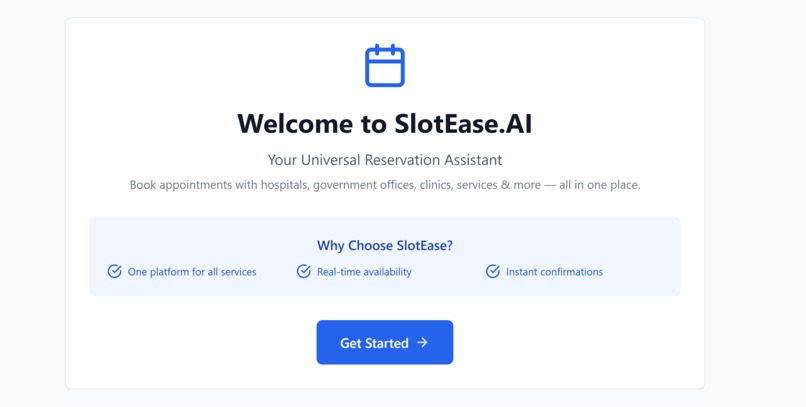 SlotEase.AI: The Universal Concierge – screenshot 6