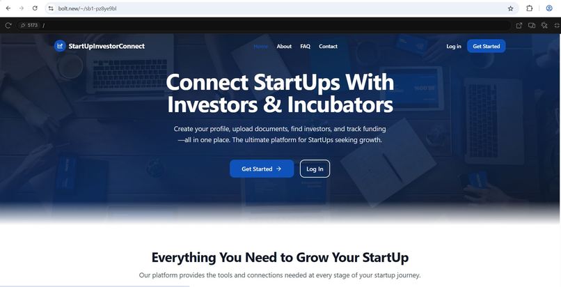 StartUpInvestorConnect – screenshot 1
