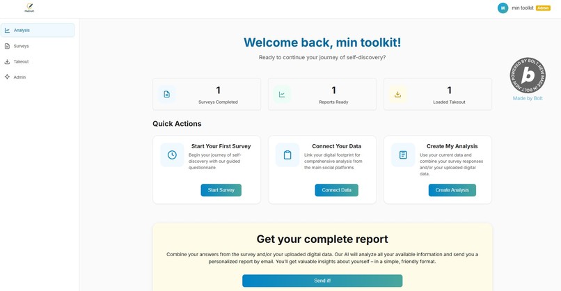 MeDraft - Self-Discovery through social platforms – screenshot 4