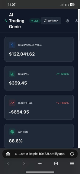 Ai trading genie app – screenshot 1