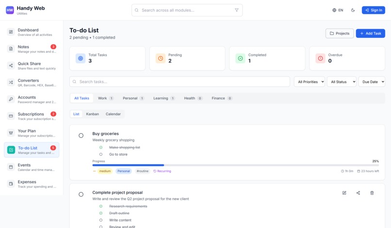 Handy Web Utilities - All-in-One Personal Toolkit – screenshot 5