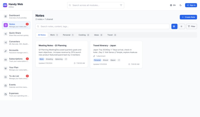 Handy Web Utilities - All-in-One Personal Toolkit – screenshot 6