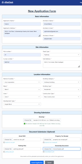 ePlanCheck – screenshot 2