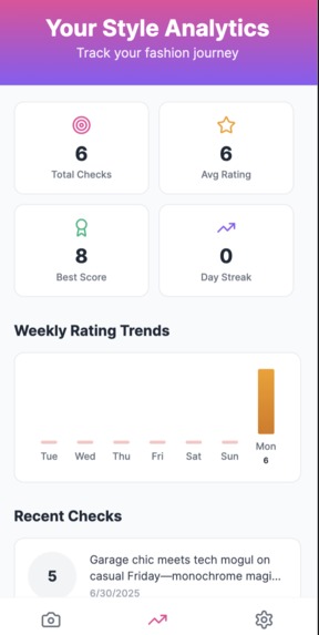 Fit Check app – screenshot 2