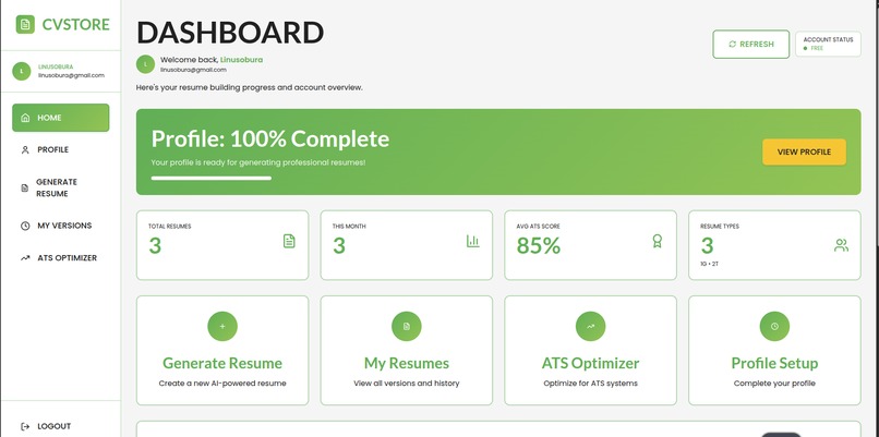 cvstore – screenshot 6