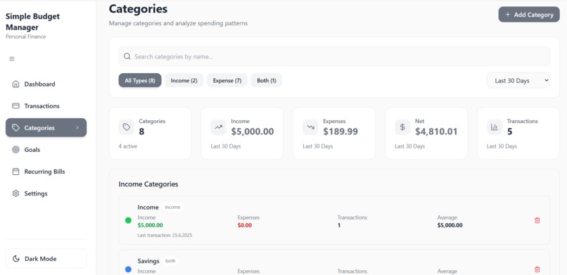 Simple Personal Financial x Budget Manager – screenshot 5