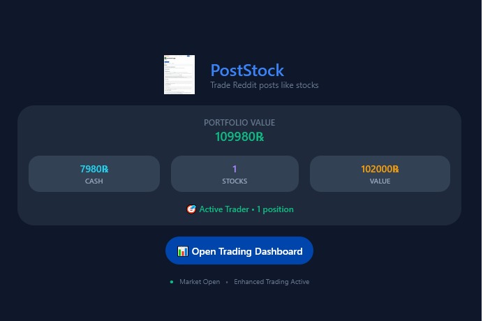 PostStock Exchange – screenshot 1