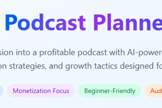 Podcast Topic + Monetization Planner