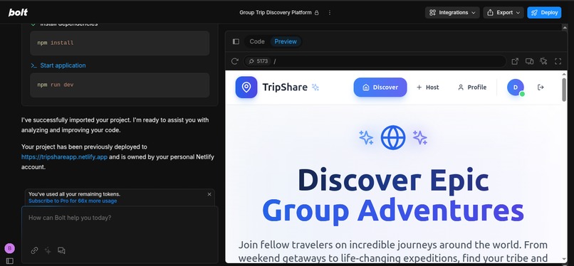 Tripshare – screenshot 1