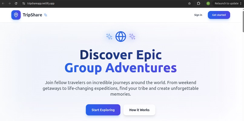 Tripshare – screenshot 2