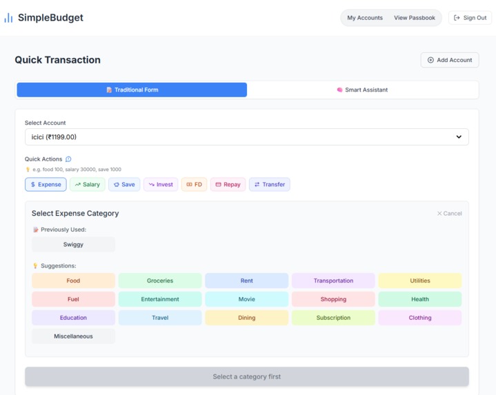 SpendNtrack – screenshot 1