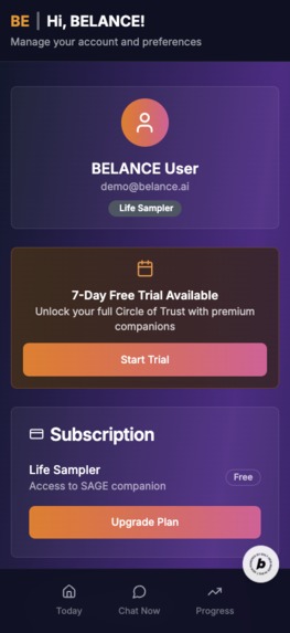 BELANCE - AI Life Balance Council – screenshot 13