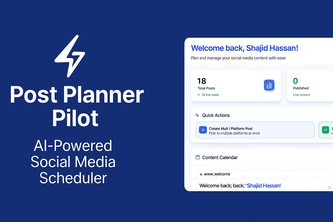 Post Planner Pilot | AI-Powered Social Media Planner | Devpost