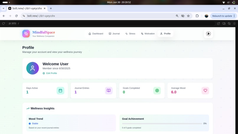 AI-Powered Mental Wellness Companion – screenshot 1