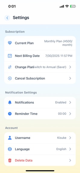 Talk Diary – screenshot 1